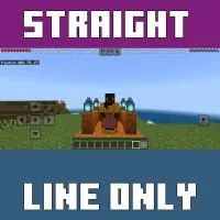 Straight Line Only Map for Minecraft PE