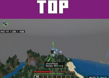 Top View from Speedometer Mod for Minecraft PE