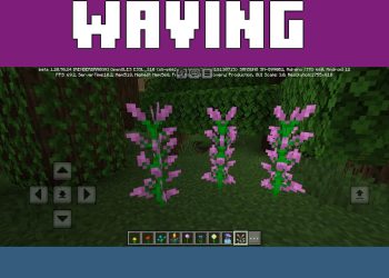 Waving Plants from Flowers Texture Pack for Minecraft PE