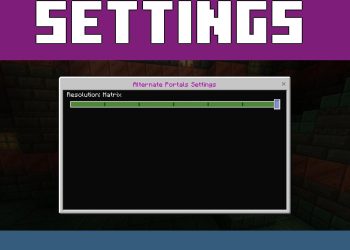 Settings from Stars Alternate Portals Texture Pack for Minecraft PE