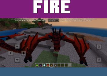Fire from Wyverns Mod for Minecraft PE