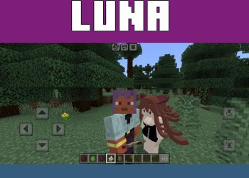Girl from Luna Mod for Minecraft PE