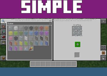 Simple Crafting from Fast Craft Texture Pack for Minecraft PE