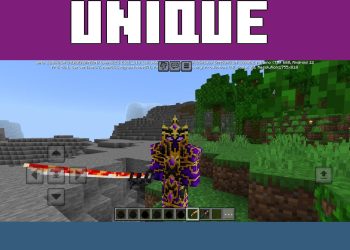 Unique Weapon from All Bosses Mod for Minecraft PE