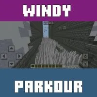 Windy Parkour Map for Minecraft PE