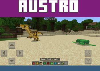 Austroraptor from Simple Dinosaurs Mod for Minecraft PE