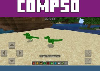 Compsognatus from Simple Dinosaurs Mod for Minecraft PE