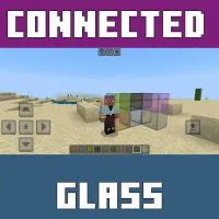 Connected Glass Mod for Minecraft PE