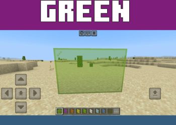 Green from Connected Glass Mod for Minecraft PE