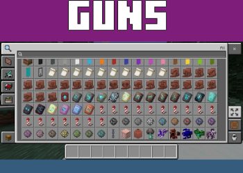 Inventory from Cybernetic Guns Mod for Minecraft PE