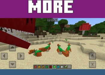 Mobs from Simple Dinosaurs Mod for Minecraft PE