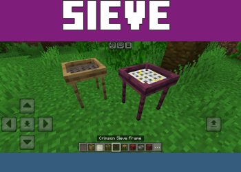 Sieve from Back to Basics Mod for Minecraft PE