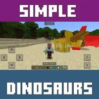 Simple Dinosaurs Mod for Minecraft PE