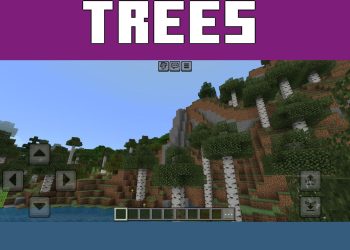 Trees from Solitude Shader for Minecraft PE